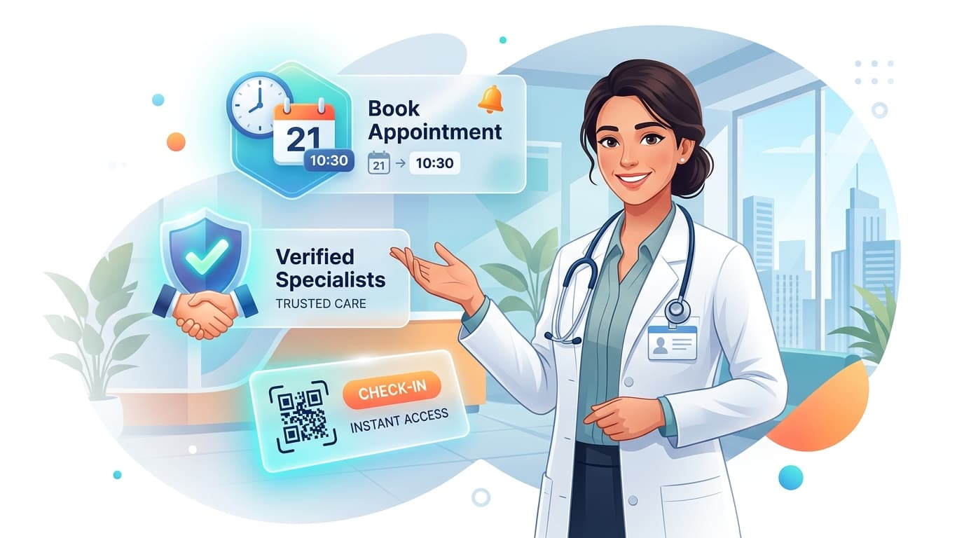 Find the right doctor, book in seconds
